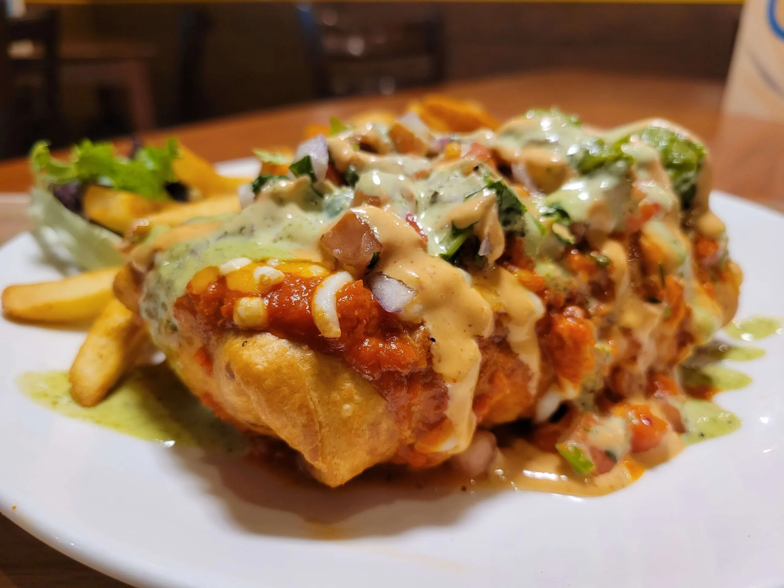 Loaded Fries and shareable sides at Kosmos Eatery London, ON